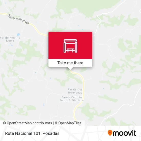 Mapa de Ruta Nacional 101