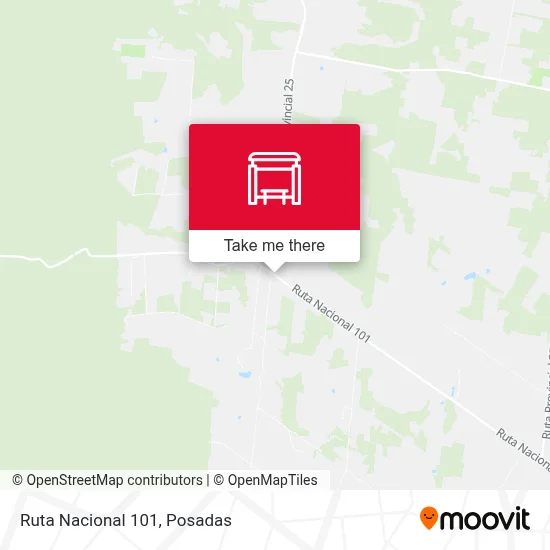 Mapa de Ruta Nacional 101