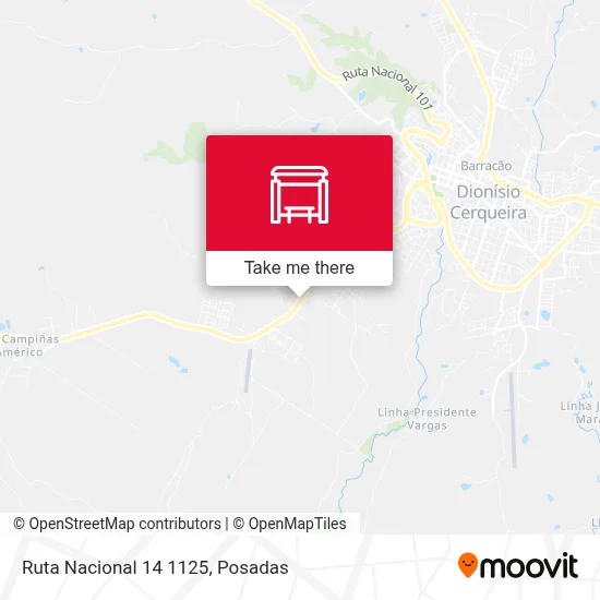 Ruta Nacional 14 1125 map