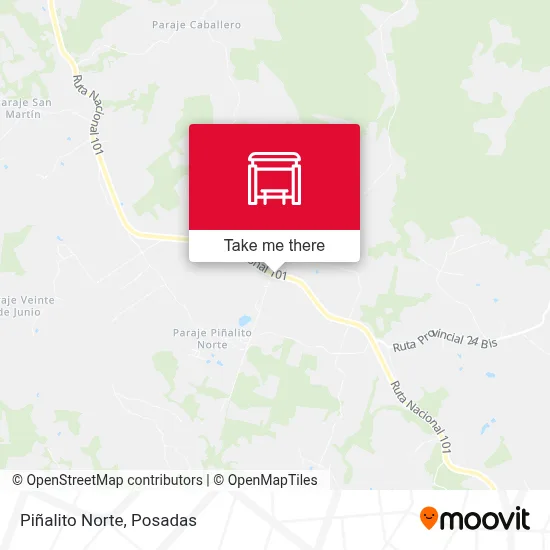 Piñalito Norte map
