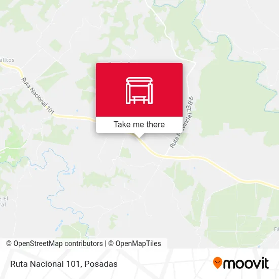 Mapa de Ruta Nacional 101