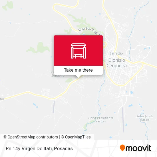Rn 14y Virgen De Itati map
