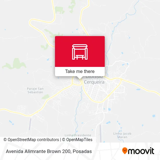 Avenida Alimrante Brown 200 map