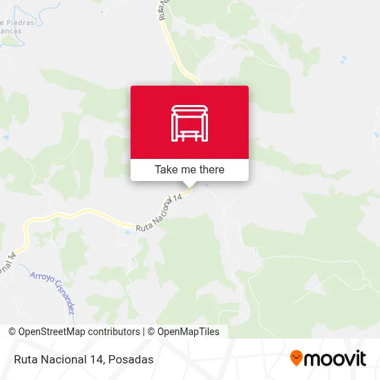 Mapa de Ruta Nacional 14