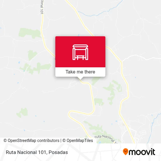 Mapa de Ruta Nacional 101