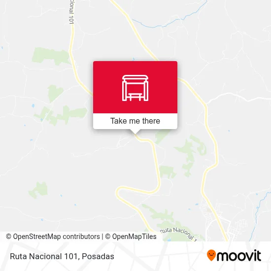 Mapa de Ruta Nacional 101