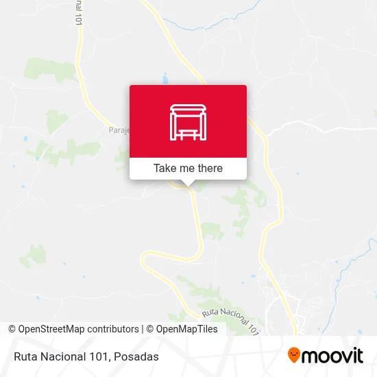 Mapa de Ruta Nacional 101
