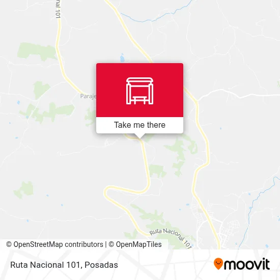 Mapa de Ruta Nacional 101
