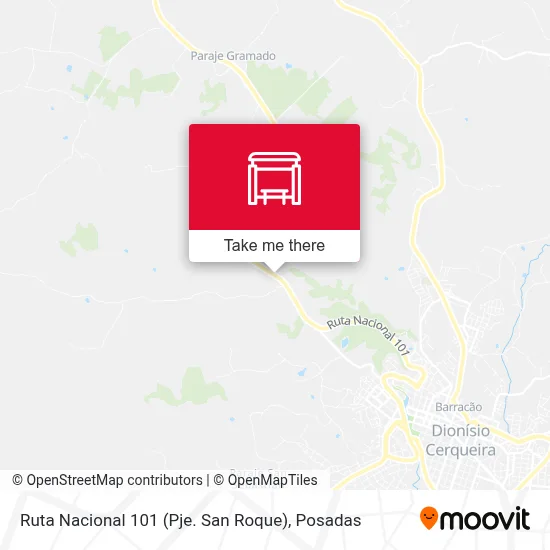 Ruta Nacional 101 (Pje. San Roque) map