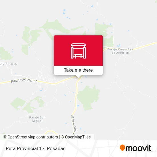 Mapa de Ruta Provincial 17