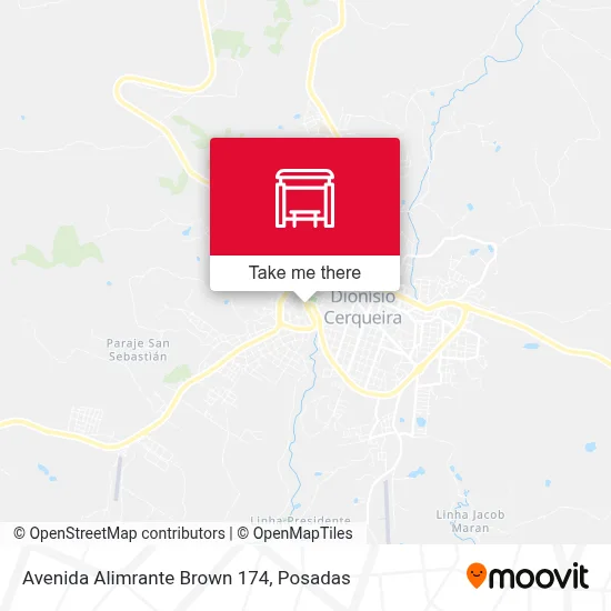 Avenida Alimrante Brown 174 map