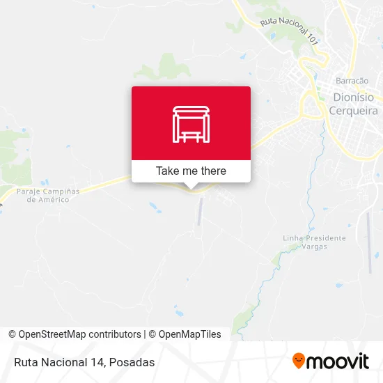 Ruta Nacional 14 map