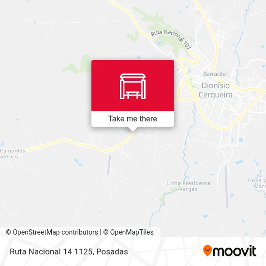 Ruta Nacional 14 1125 map