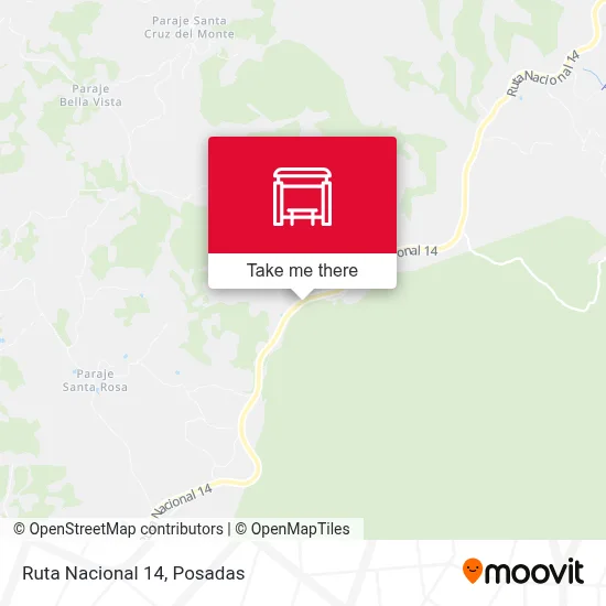 Mapa de Ruta Nacional 14