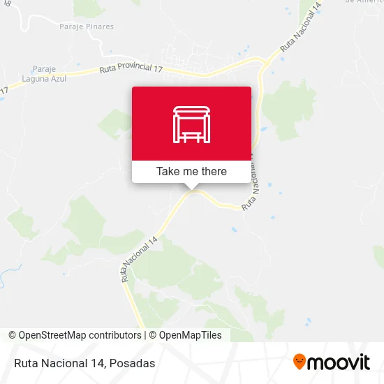 Mapa de Ruta Nacional 14