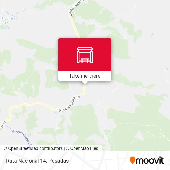 Mapa de Ruta Nacional 14