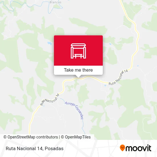 Mapa de Ruta Nacional 14