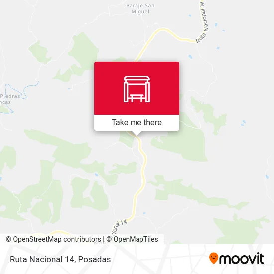Mapa de Ruta Nacional 14