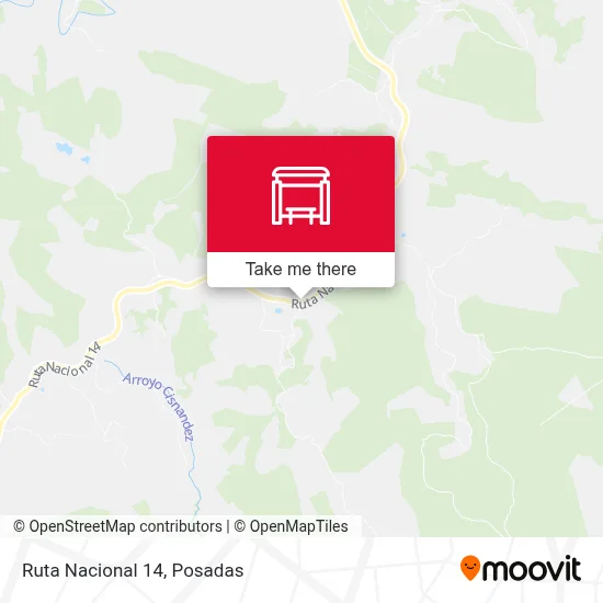 Mapa de Ruta Nacional 14