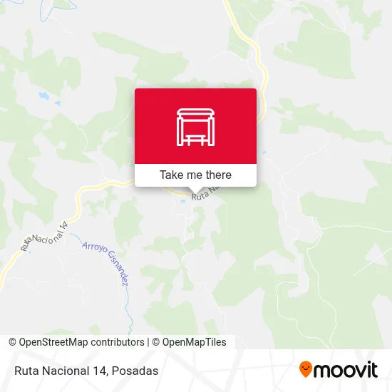 Mapa de Ruta Nacional 14