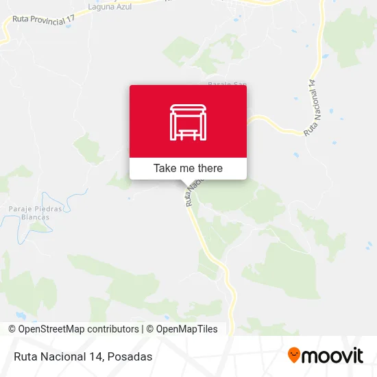 Mapa de Ruta Nacional 14