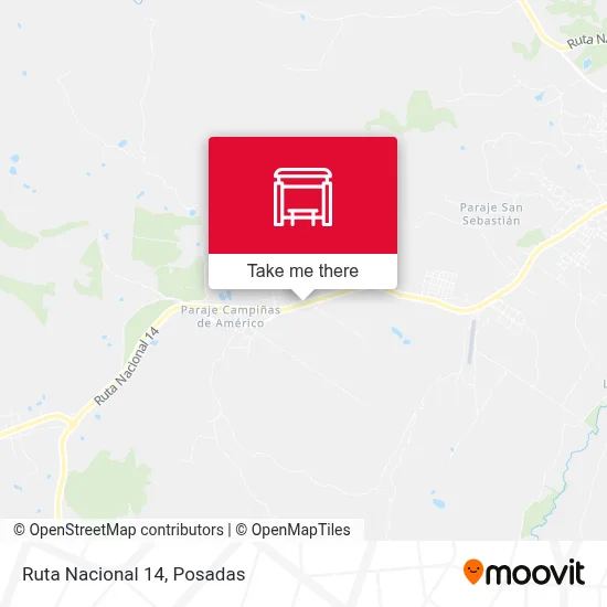 Mapa de Ruta Nacional 14