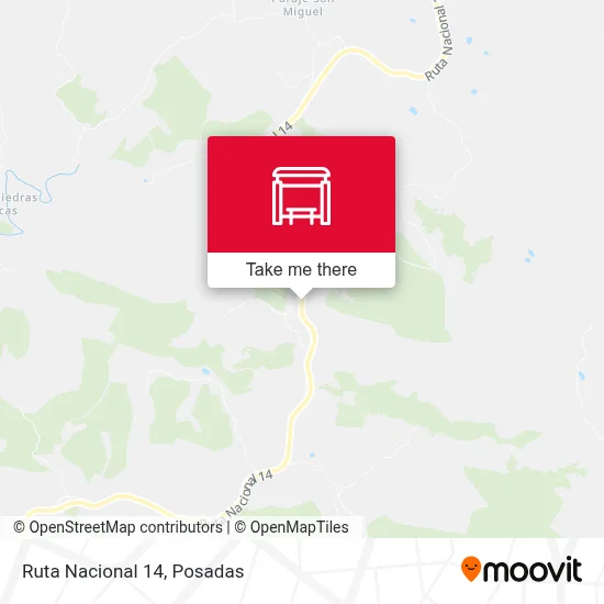 Mapa de Ruta Nacional 14