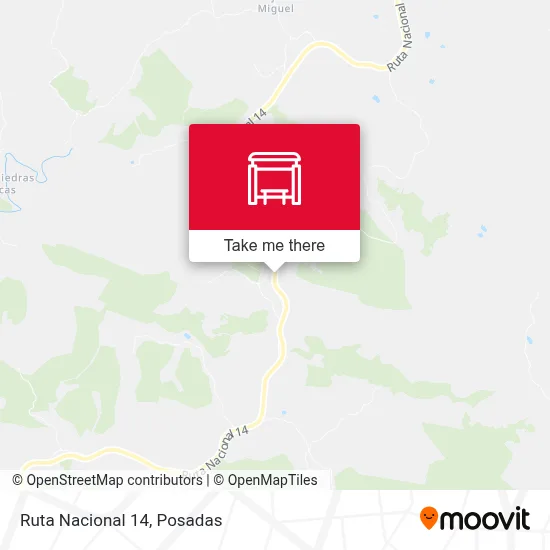 Mapa de Ruta Nacional 14