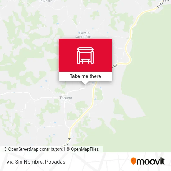 Vía Sin Nombre map