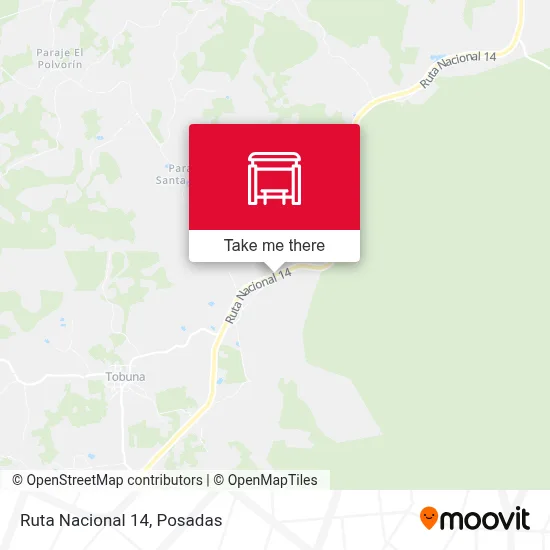 Mapa de Ruta Nacional 14