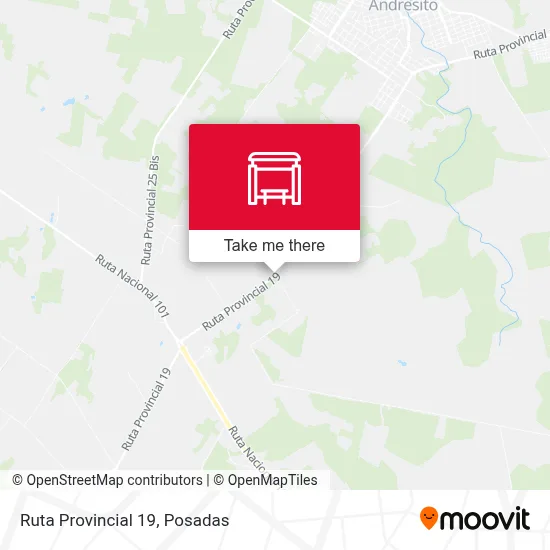 Mapa de Ruta Provincial 19