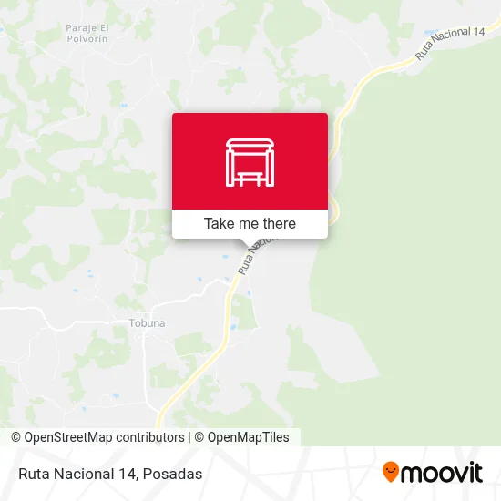 Mapa de Ruta Nacional 14