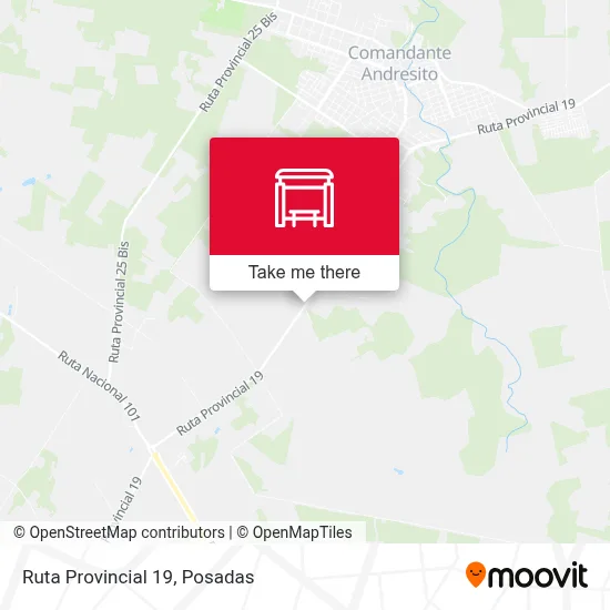 Mapa de Ruta Provincial 19