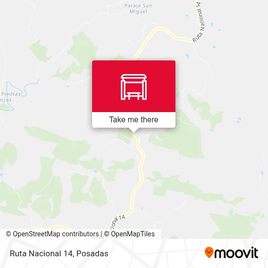 Mapa de Ruta Nacional 14