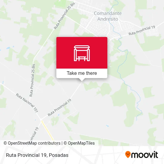 Mapa de Ruta Provincial 19