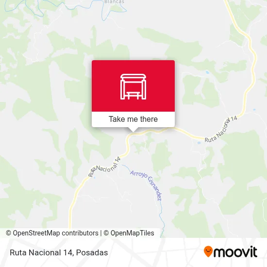 Mapa de Ruta Nacional 14