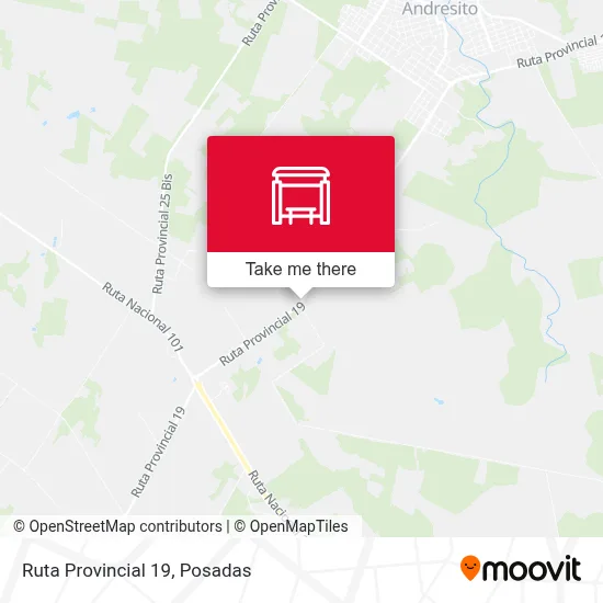 Mapa de Ruta Provincial 19