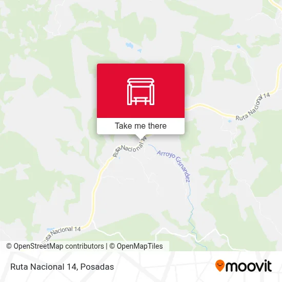 Mapa de Ruta Nacional 14