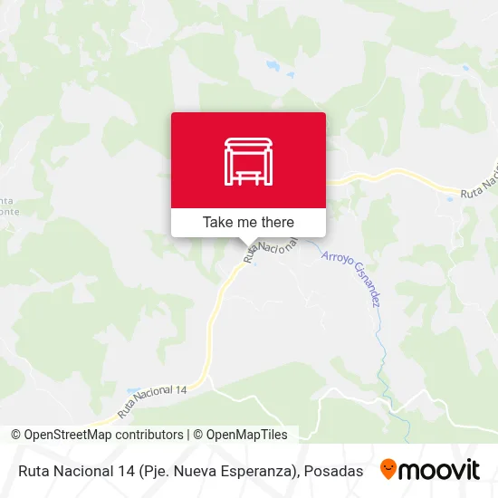 Ruta Nacional 14 (Pje. Nueva Esperanza) map