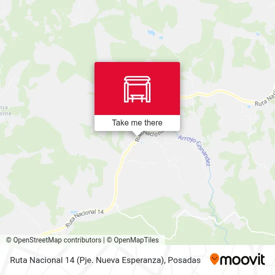 Ruta Nacional 14 (Pje. Nueva Esperanza) map