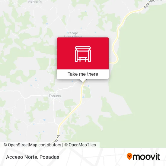 Acceso Norte map
