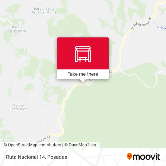 Mapa de Ruta Nacional 14