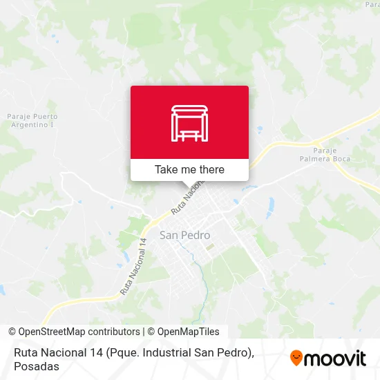 Ruta Nacional 14 (Pque. Industrial San Pedro) map