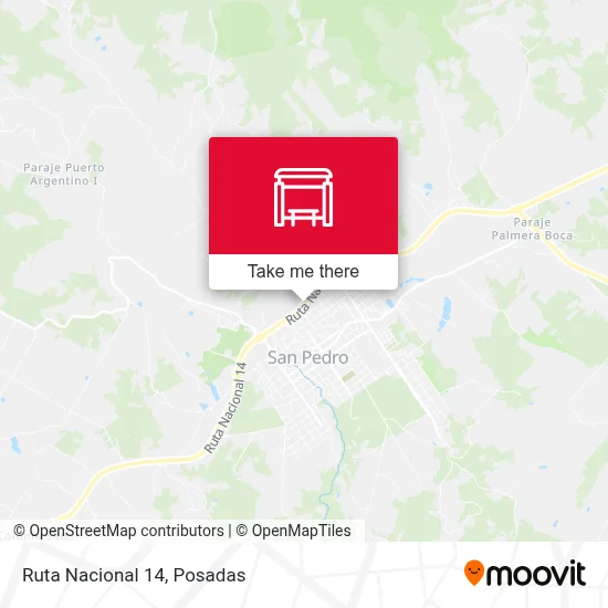Mapa de Ruta Nacional 14