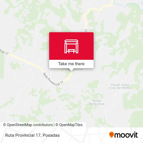 Mapa de Ruta Provincial 17