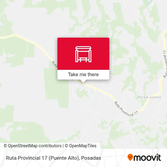 Ruta Provincial 17 (Puente Alto) map