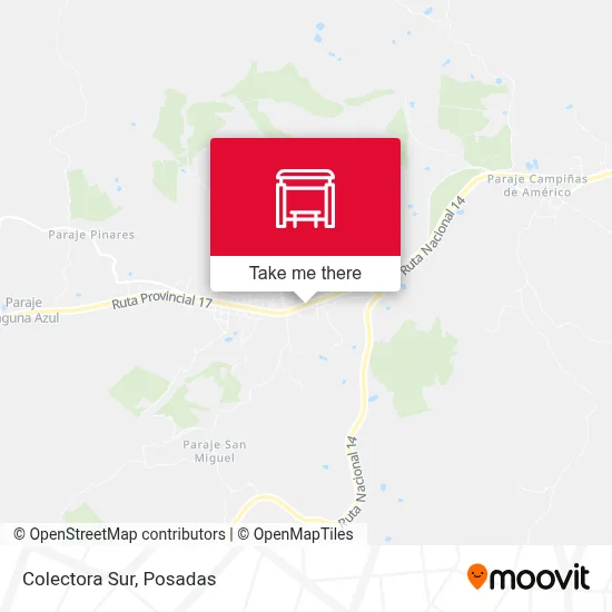 Colectora Sur map