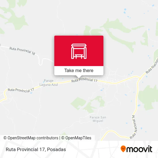 Mapa de Ruta Provincial 17