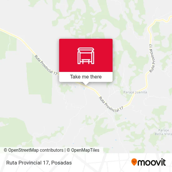 Mapa de Ruta Provincial 17