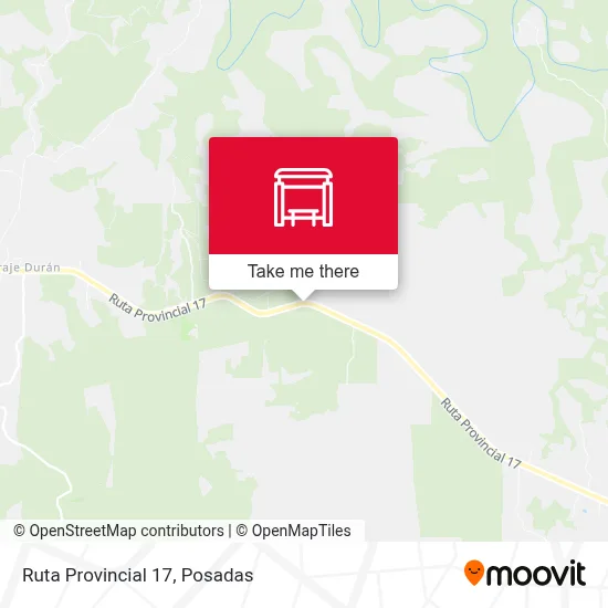 Mapa de Ruta Provincial 17
